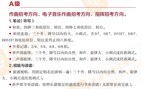 中央戲劇學院視唱練耳考試